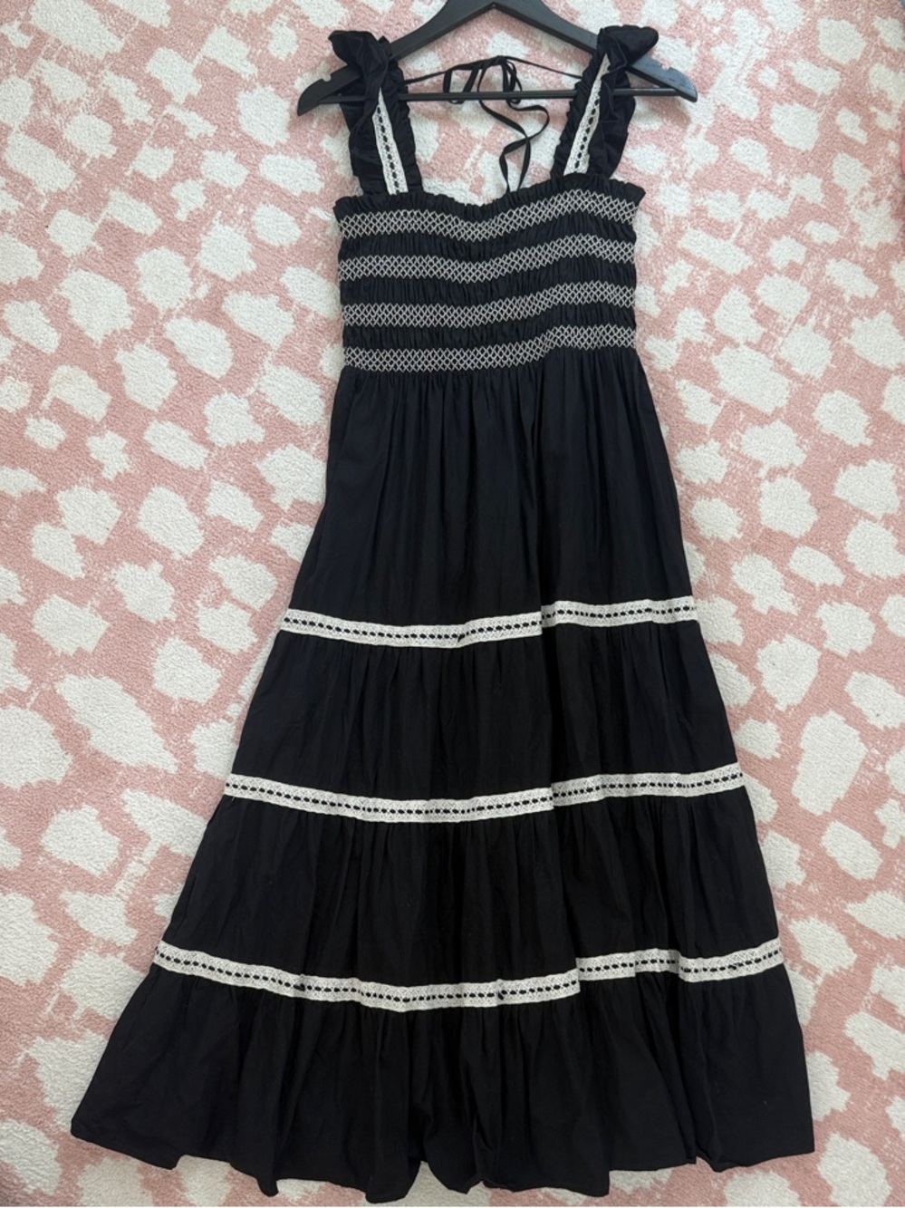 black maxi dress